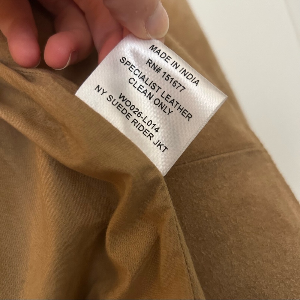OAK NYC Tan Suede Women's Jacket - Picture 8 of 8